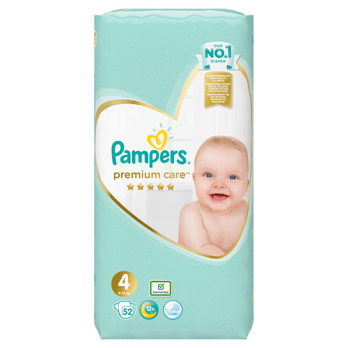 Pampers premium care, pelene s trakicama za učvršćivanje slika 5