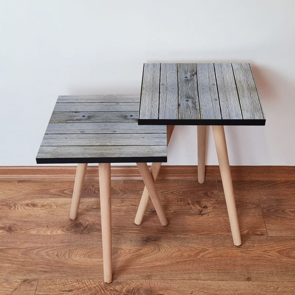 Nesting stolovi 2Shp363 - (2 komada) - boje: siva slika 1