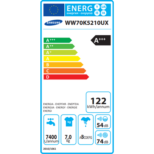 Samsung perilica rublja WW70K5210UX/LE  slika 2