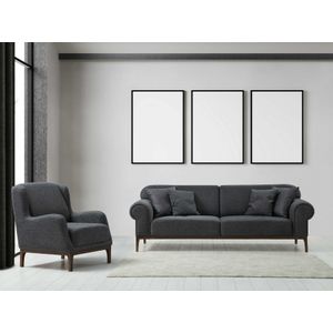 London Set - Dark Grey Dark Grey Sofa Set