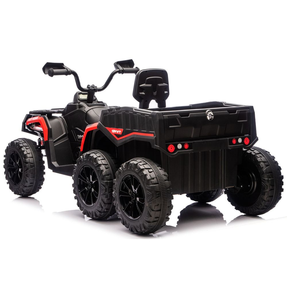 Baterijski Quad ATV 6 kotača s prikolicom JC606 24V 4x4 crveni slika 3