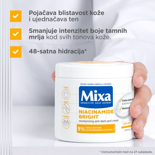 Mixa Niacinamid hidratantna krema protiv tamnih mrlja 400ml slika 6