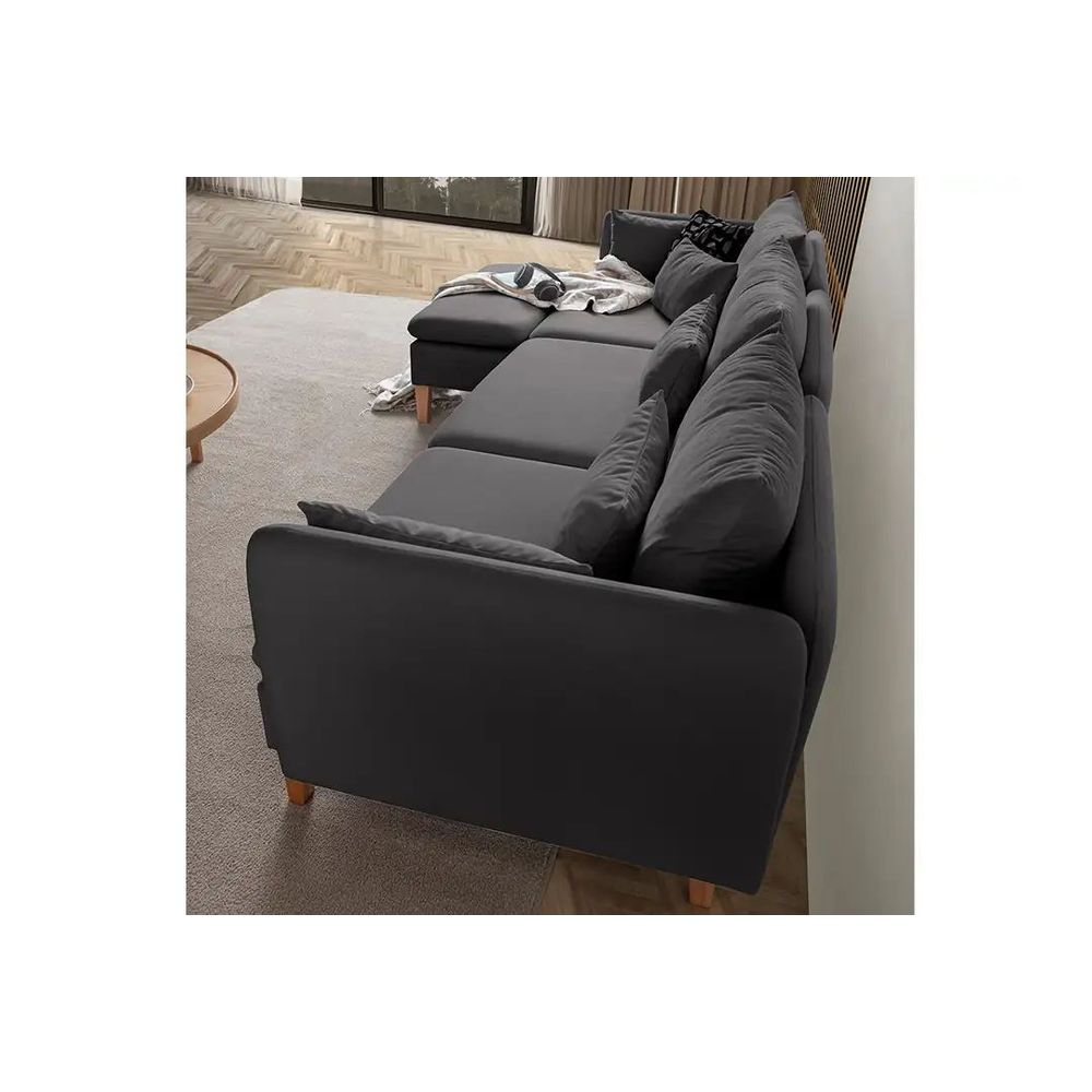 Ugaona Sofa Flexy Relax - boja: antracit slika 5