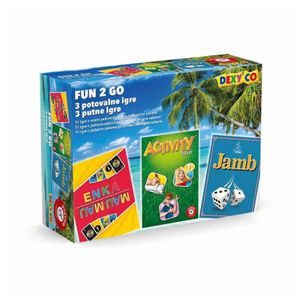 Piatnik Set putnih društvenih igara Fun 2 Go
