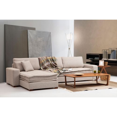 Atelier Del Sofa Kutna garnitura, LENA, lijeva, boja pijeska, Lena Corner (CHL-3R) - Sand Beige slika 5