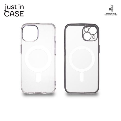 2u1 Extra case MAG MIX paket SREBRNI za iPhone 14 slika 3