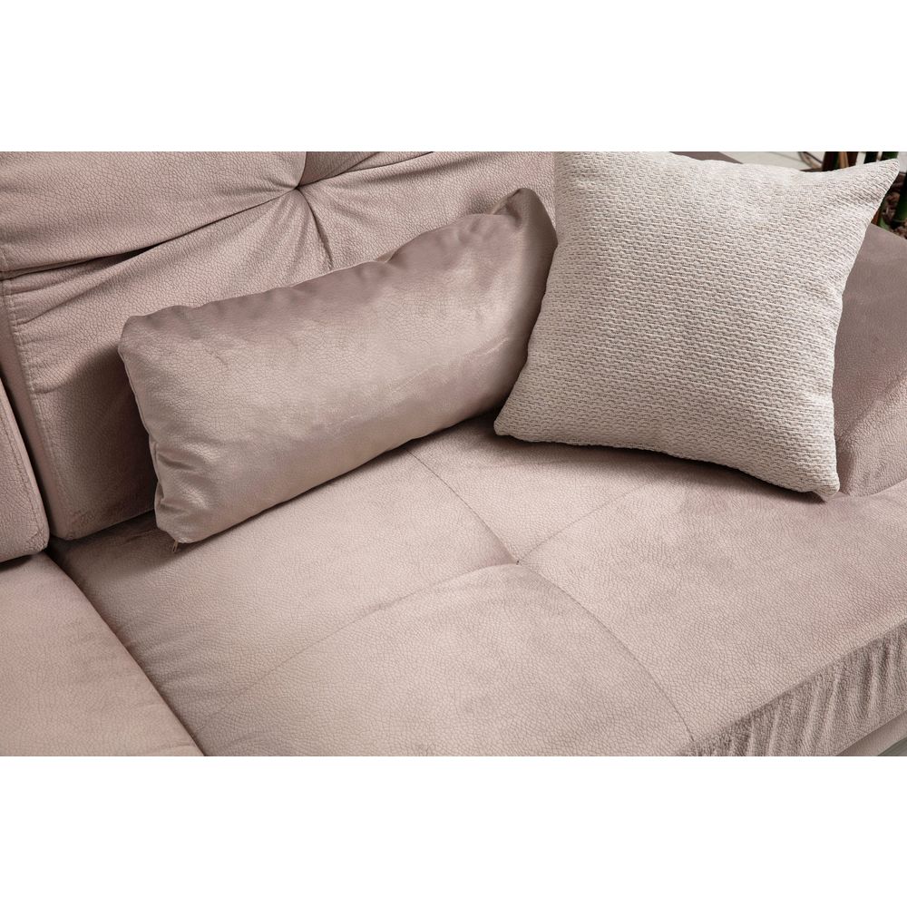 Ugaona Sofa Frido Desni Kut (L3+Chl) - Bež Boja slika 5