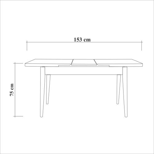 Woody Fashion Komplet za blagovaonicu, stol, 2 stolice i klupa SANTIAGO , Santiago 0701 - 3 A slika 5