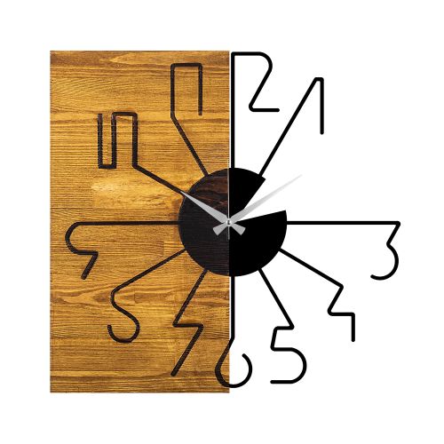 Wallity Ukrasni drveni zidni sat, Wooden Clock 29 slika 5