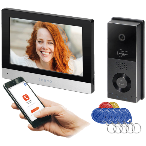 Orno Video interfon 8", set, Full HD, WiFI, RFID, IP65, Xiran - OR-VID-MA-1079/B slika 1