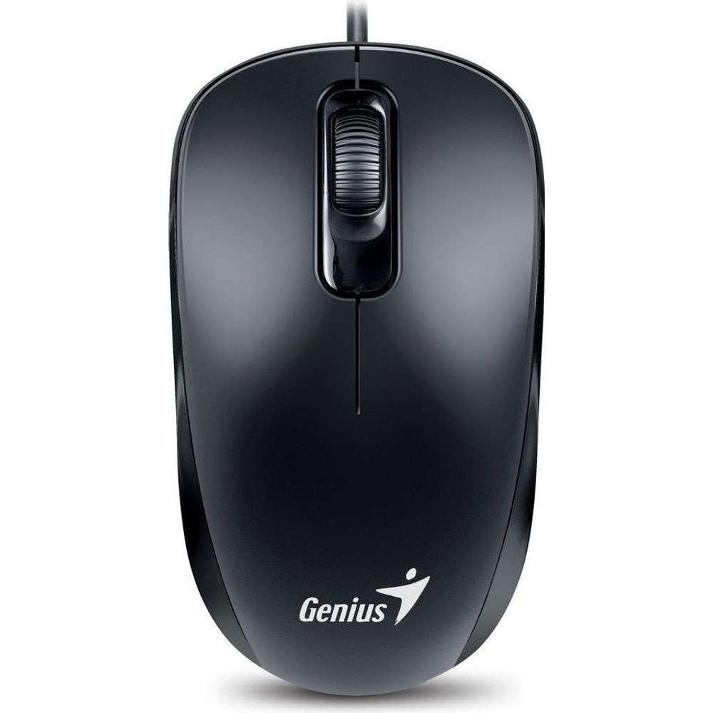 Genius miš DX-110 USB crni 1.000 DPI, USB vezai,3 tipke, 1.5 m kabal slika 2