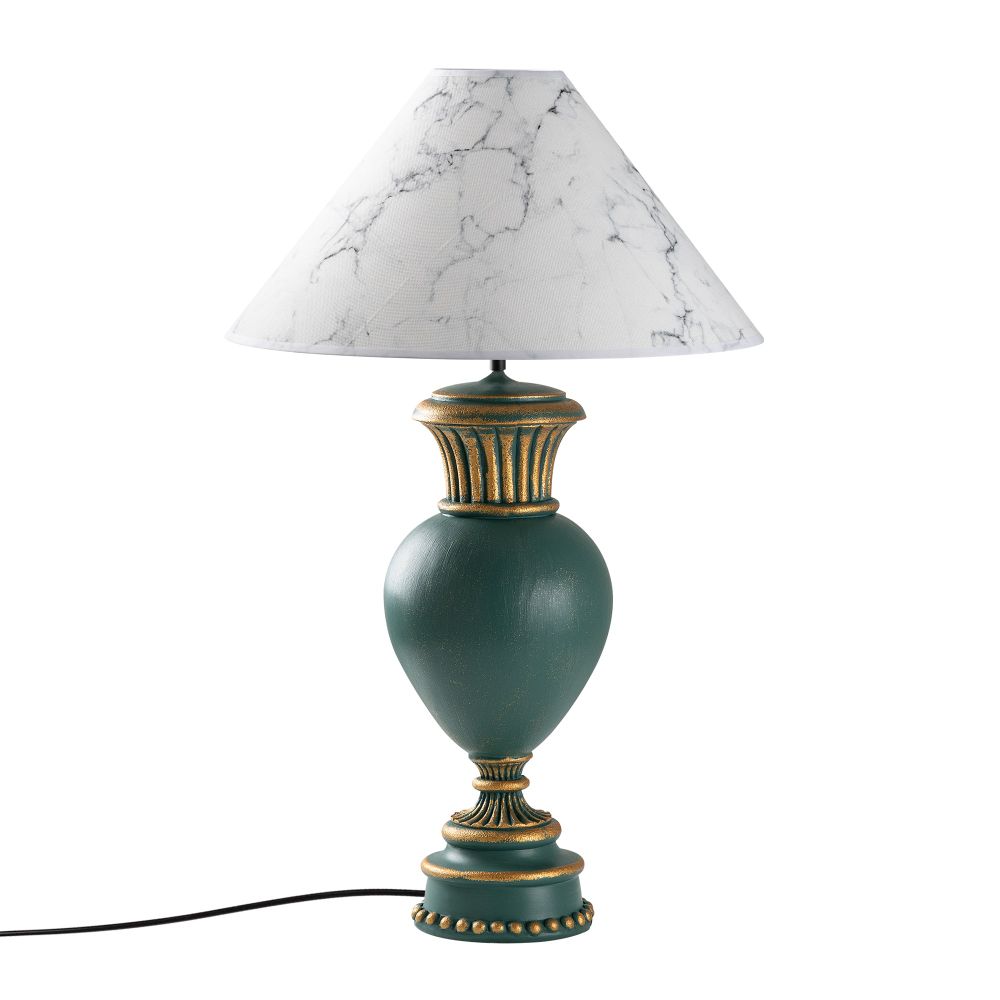 ELEGANZE-5322 Zelena i Bijela Stolna Lampa slika 4