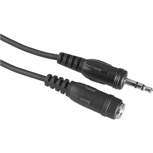 HAMA AUX audio produžni kabl 3.5mm na 3.5mm m/ž 2.5m (Crni) slika 1