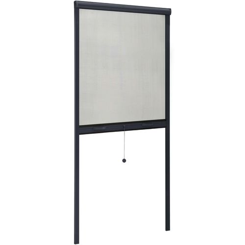 Zaslon protiv insekata za prozore antracit 60 x 150 cm slika 3