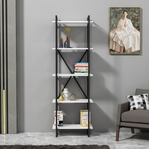 Elston 600 2 - Black, White Black
White Bookshelf