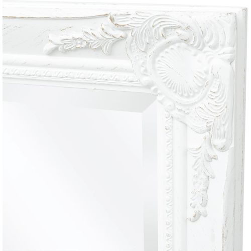 Zidno Ogledalo Barokni stil 140x50 cm Bijelo slika 57