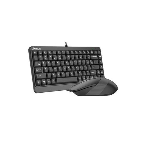 A4 TECH F1110 FSTYLER Compact USB US siva tastatura + USB sivi miš slika 2