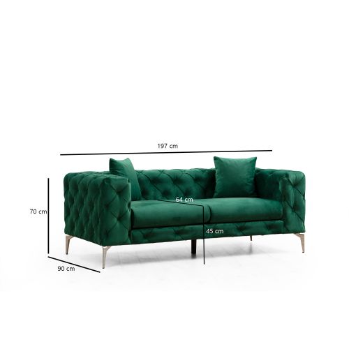 Atelier Del Sofa Como - Dvoseda u zelenoj boji slika 6