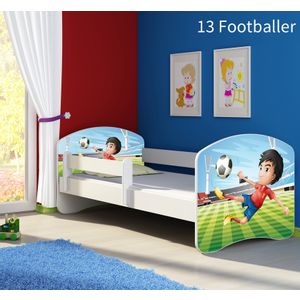 Dječji krevet ACMA s motivom, bočna bijela 180x80 cm - 13 Footballer