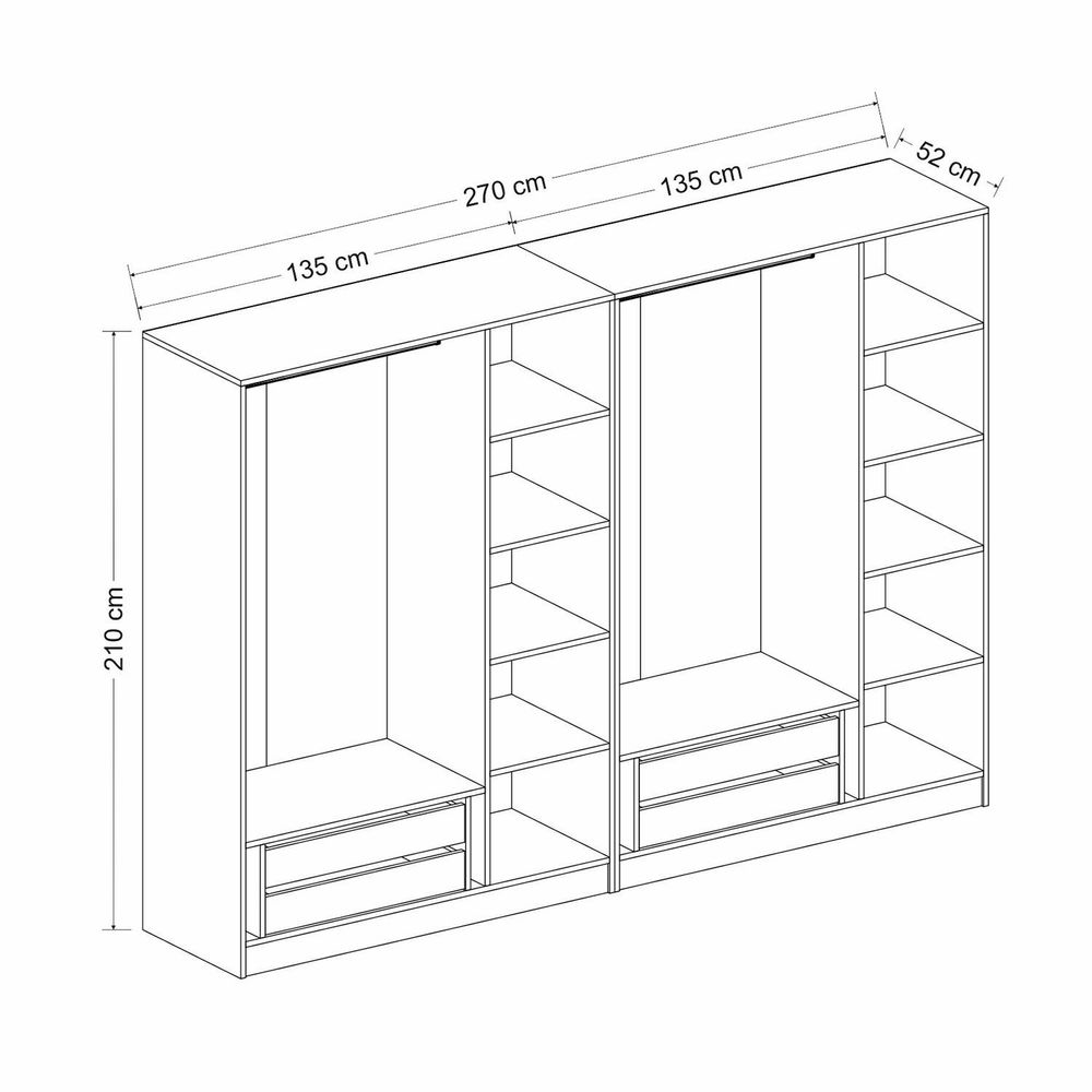 Kale Plus - 7787 Bijela Garderober slika 8