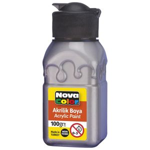 Nova Color Slikanje - Akrilne Boje 100g - Siva - 540278