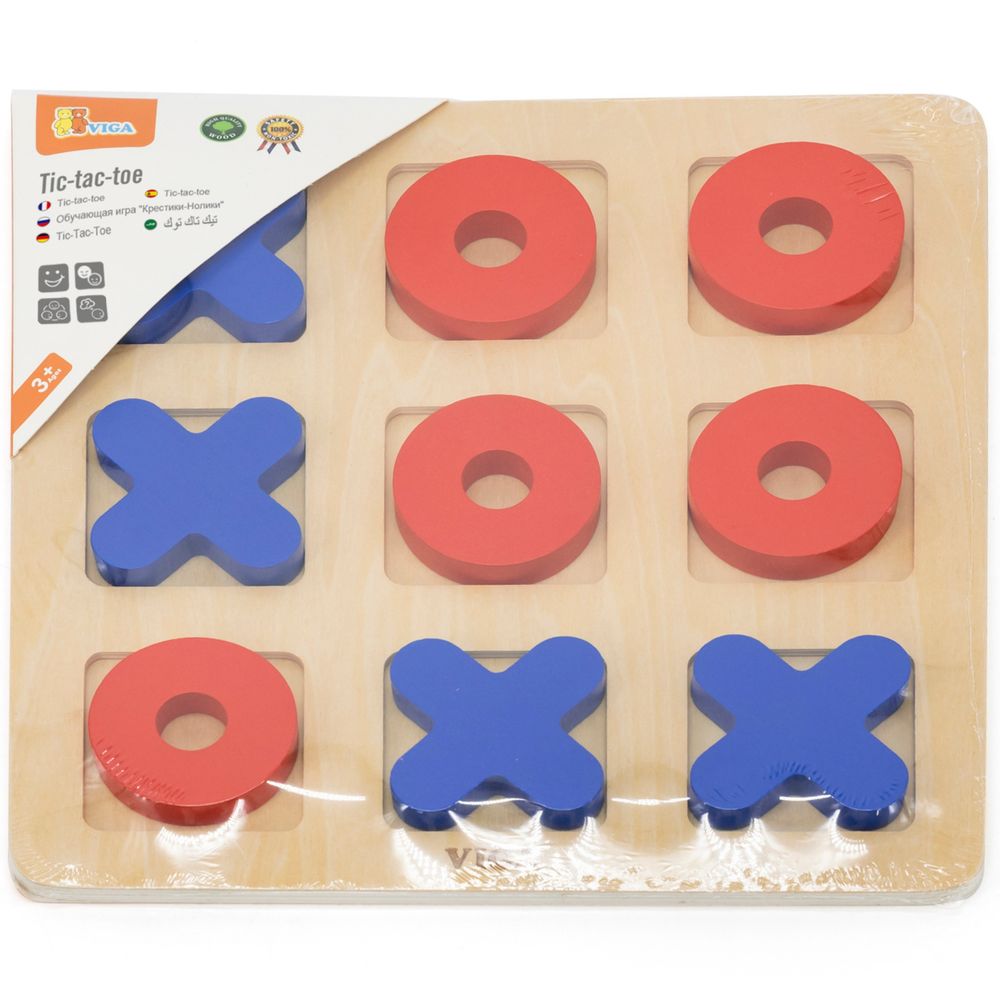 Viga, klasična drvena igra tic-tac-toe slika 6
