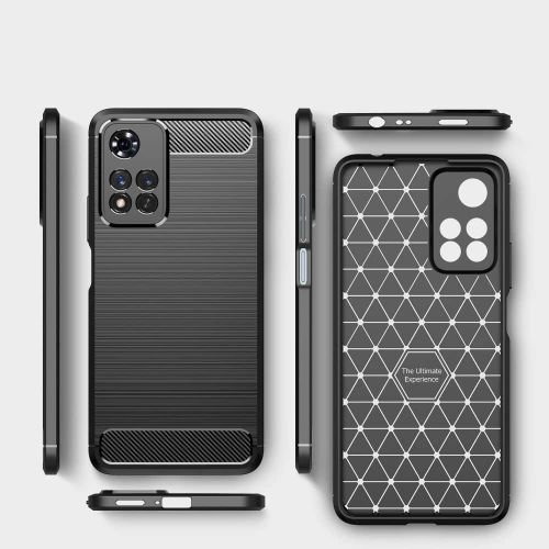 TECH-PROTECT TPUCARBON MASKA ZA XIAOMI REDMI NOTE 11 PRO+ PLUS 5G CRNA slika 4