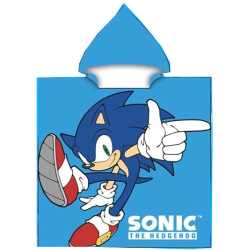 Sonic The Hedgehog microfibre poncho towel slika 1