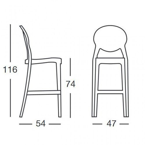 Dizajnerske barske stolice — by LUISA B. • 2 kom. slika 2