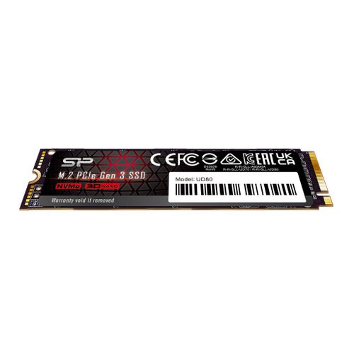 Silicon Power SP02KGBP34UD8005 M.2 NVMe 2TB, 2280, PCIe Gen 3x4, UD80, 3D NAND, Read up to 3,400 MB/s, Write up to 3,000 MB/s (single sided) slika 4