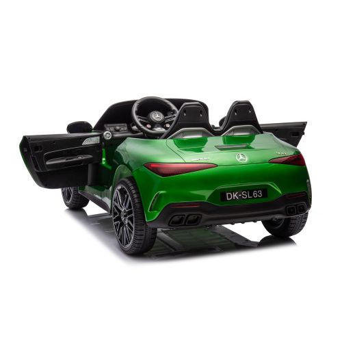 Licencirani auto na akumulator Mercedes AMG SL63  - zeleni/lakirani slika 10