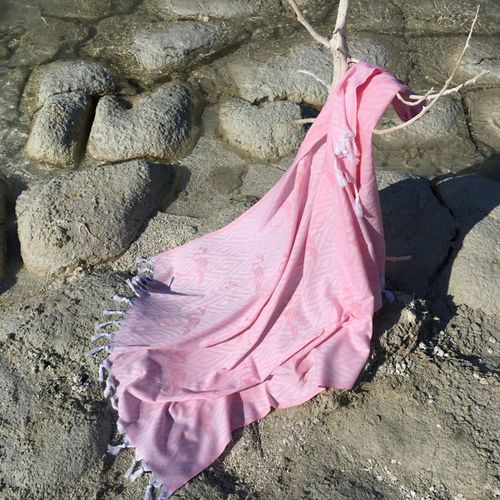 L'essential Maison Flamingo - Pink Pink Fouta (Beach Towel) slika 2
