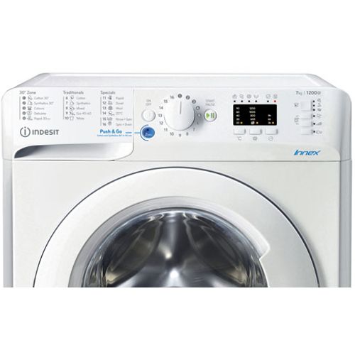 Indesit BWA71252WEEN veš mašina, kapacitet 7 kg, 1200 rpm, dubina 54 cm slika 5