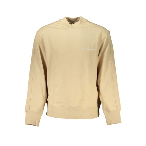 CALVIN KLEIN MEN'S BEIGE ZIPLESS SWEATSHIRT slika 1