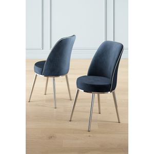 Pefa - Set stolica Anthracite, Chrome (6 komada)