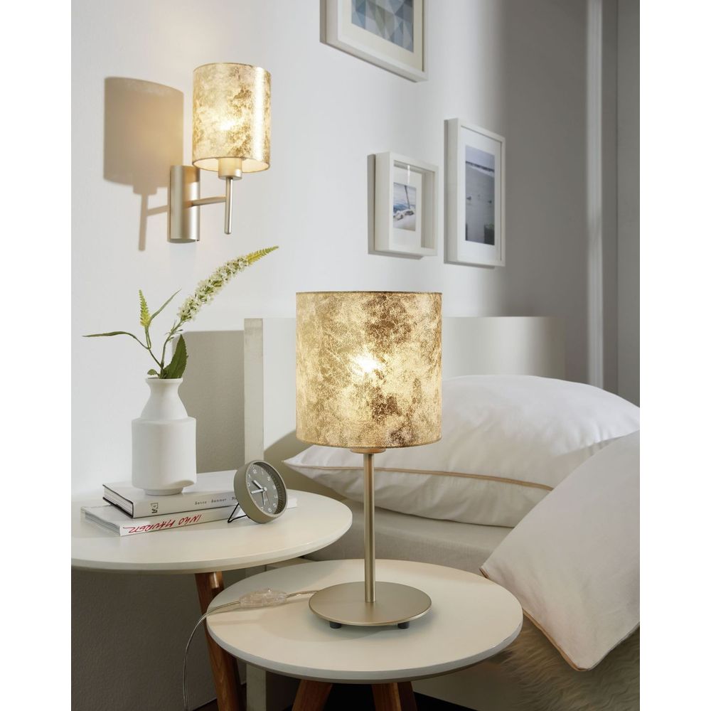 Eglo Viserbella Stolna Lampa - E27, Promjer 150 mm, Šampanj/Zlatna slika 2