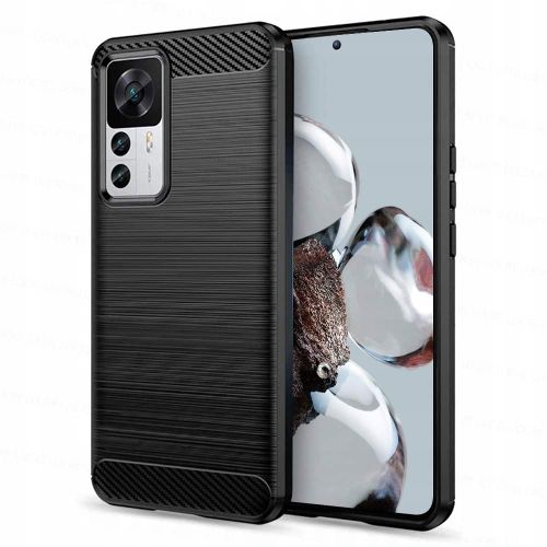 TECH-PROTECT TPUCARBON MASKA ZA XIAOMI 12T / 12T PRO CRNA slika 1