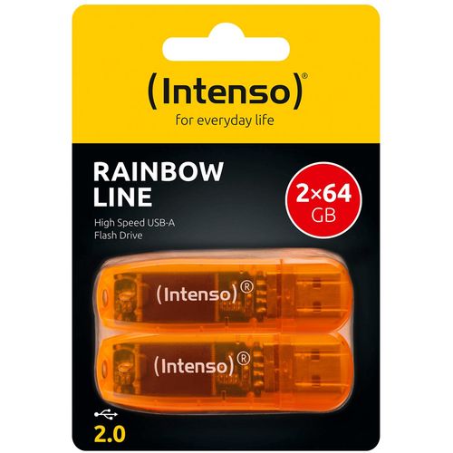 (Intenso) USB Flash drive 64GB Hi-Speed USB 2.0,Rainbow Line, 2 kom  slika 2