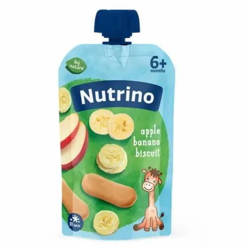 Nutrino pauč-jabuka,banana,keks 6+meseci, 100g slika 1