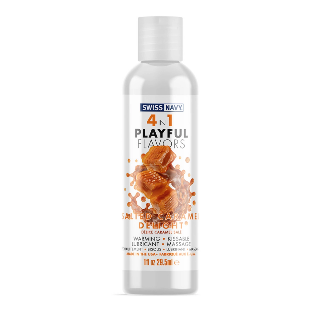 Swiss Navy 4 u 1 lubrikant s okusom slane karamele - 30 ml slika 1