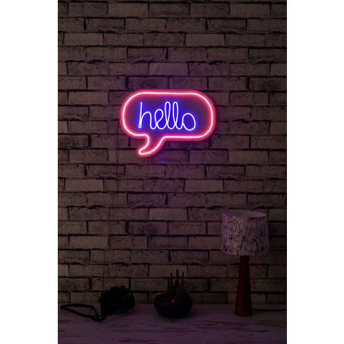 Wallity Ukrasna plastična LED rasvjeta, Hello slika 2