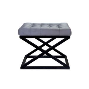 Capraz - Pouffe u crno-sivoj boji, model Grey v2