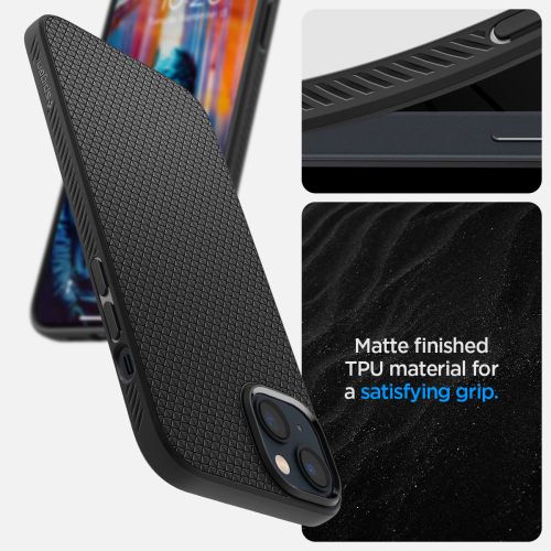 SPIGEN LIQUID AIR MASKA ZA IPHONE 14 MAT CRNA slika 6