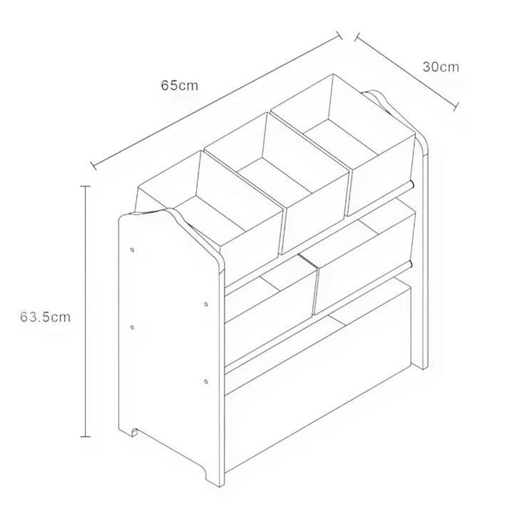 Kinder Home Organizator za igračke Dino slika 7