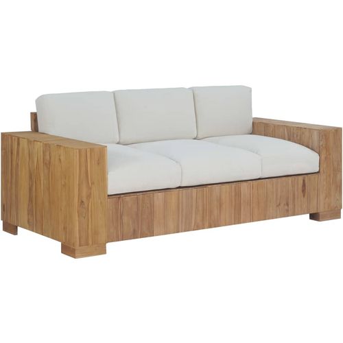 2-dijelni set sofa od masivne tikovine slika 4