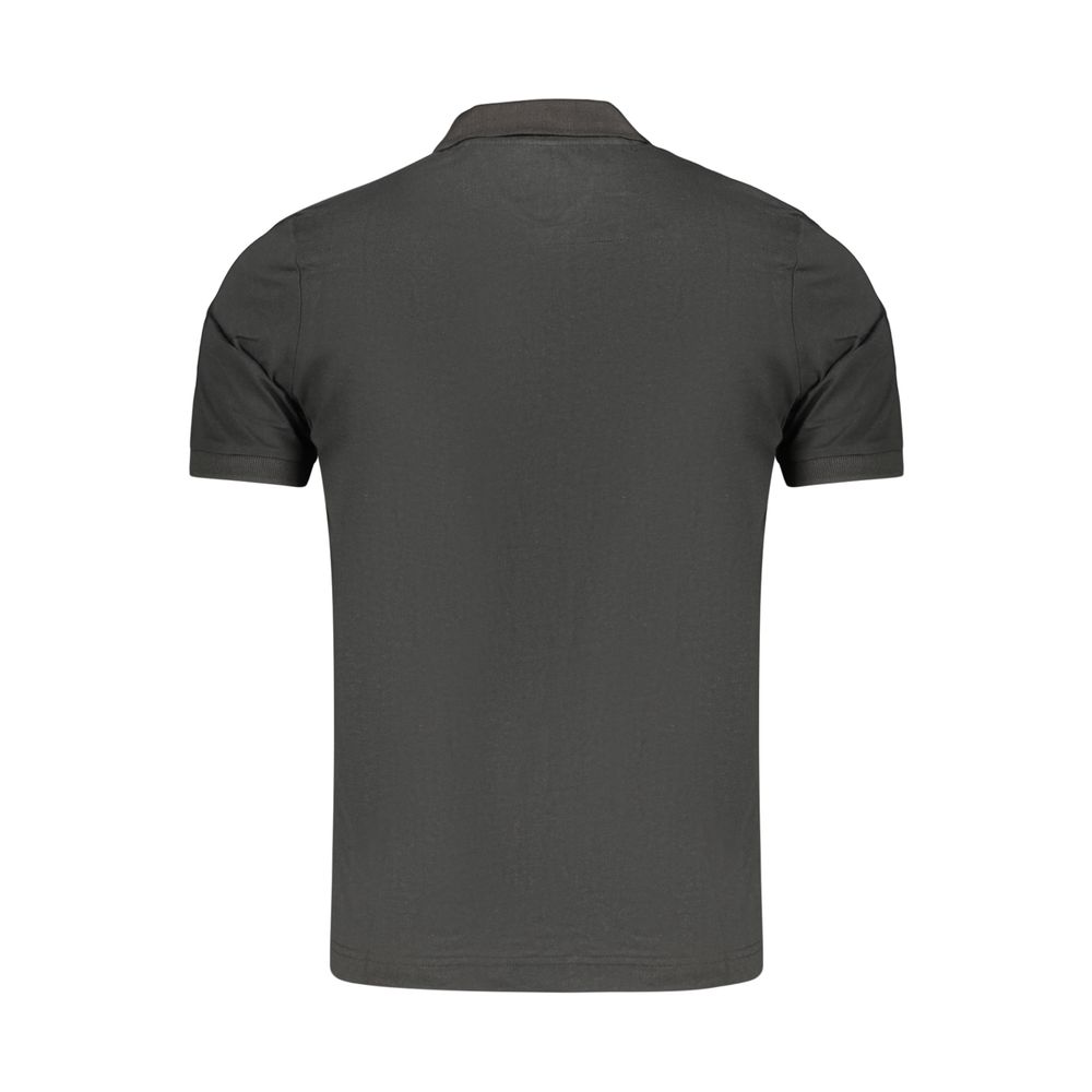 LOTTO MEN'S BLACK SHORT-SLEEVED POLO SHIRT slika 2