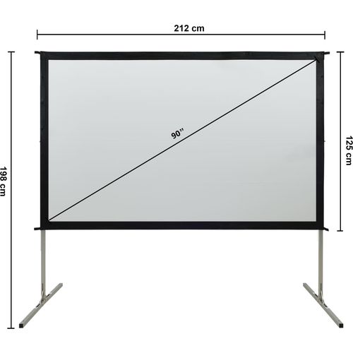 Brzo sklopivo projekcijsko platno 90 " 16 : 9 slika 36