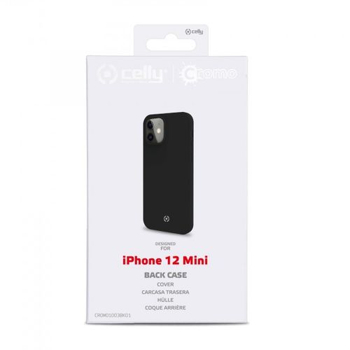 CELLY Futrola CROMO za iPhone 12 MINI u CRNOJ boji slika 2