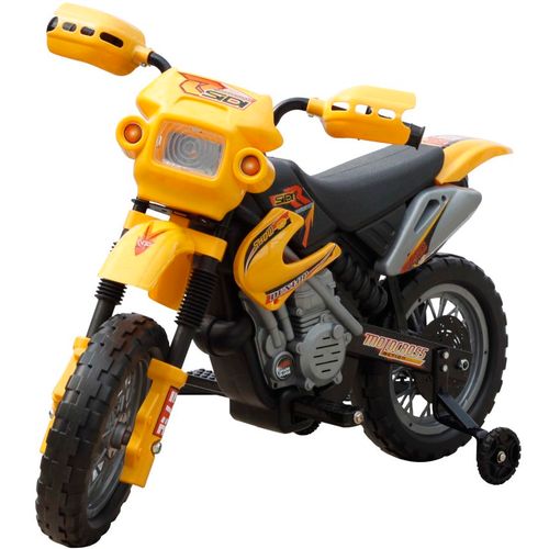 Dječji električni žuti motocikl slika 6