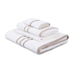 Linda - Cream Cream Towel Set (4 Pieces)